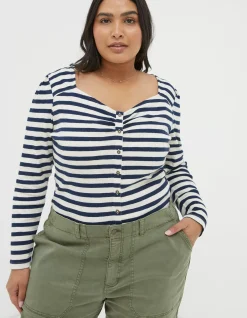 Women FatFace Tops & T-Shirts|Carly Stripe Top