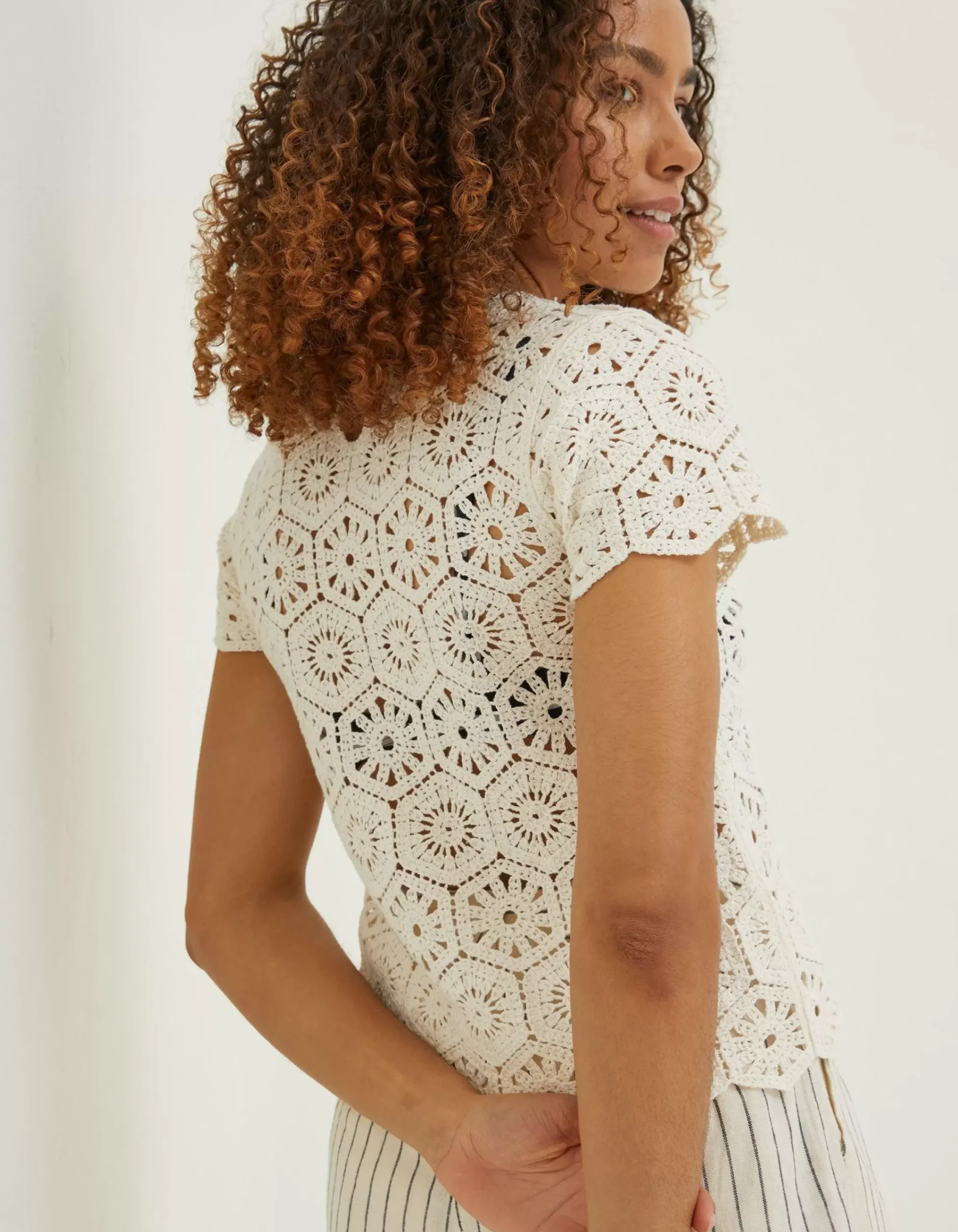 Women FatFace Knitwear|Carrie Crochet Top