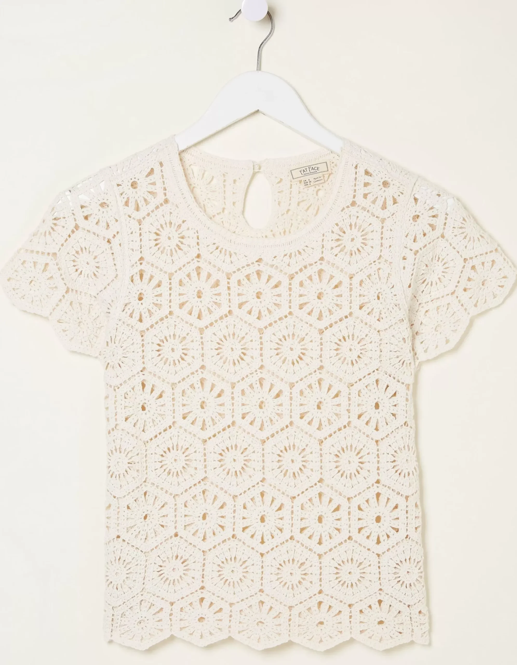 Women FatFace Knitwear|Carrie Crochet Top