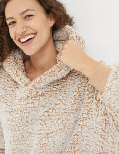 Women FatFace View All|Carrie Fluffy Snuggle Hoodie