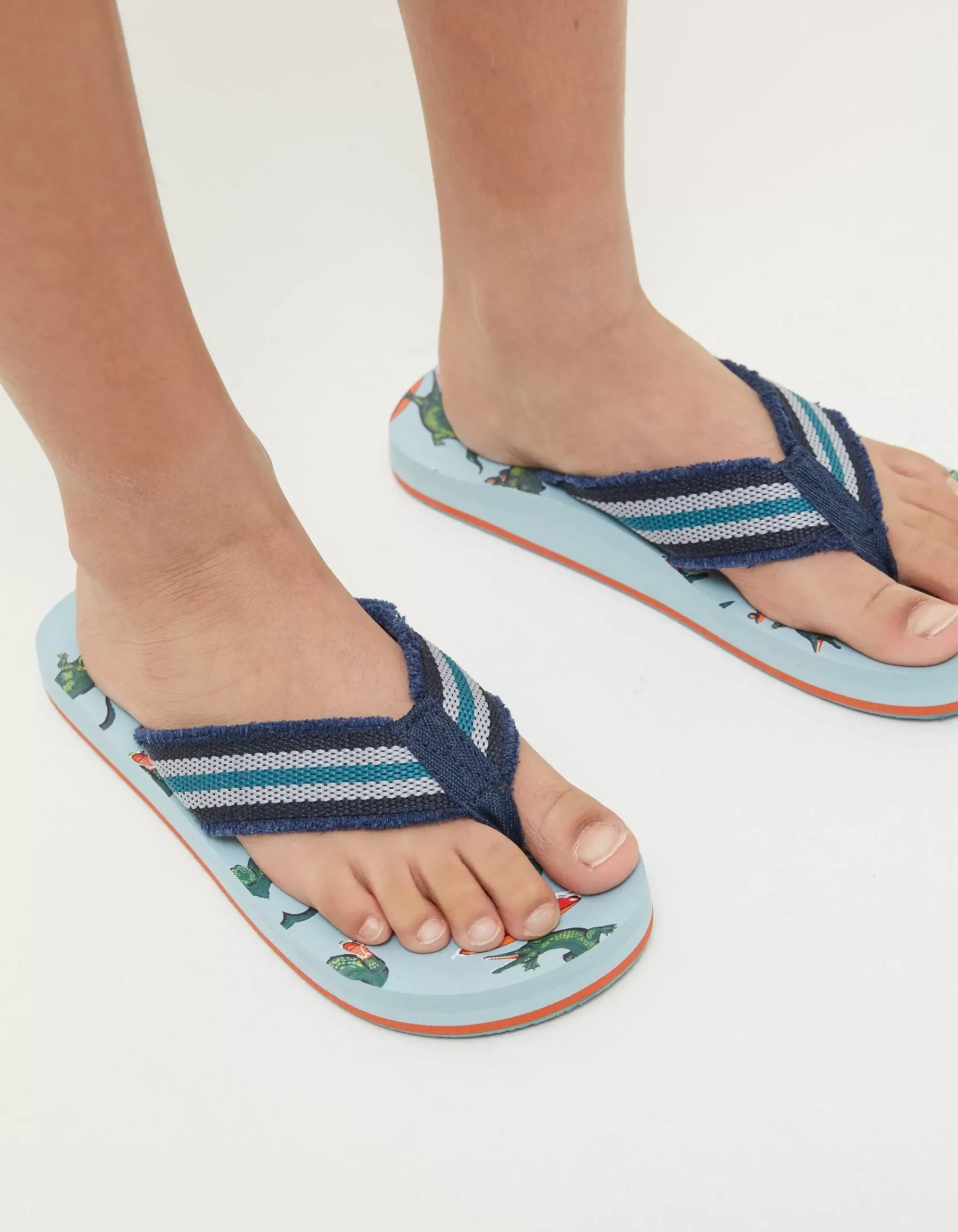 Boys FatFace View All|Carter Crocodile Flip Flops