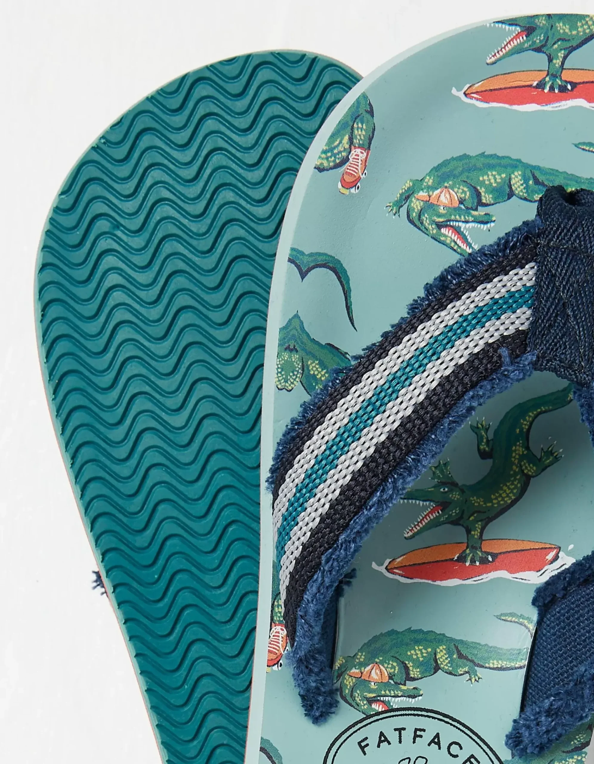 Boys FatFace View All|Carter Crocodile Flip Flops