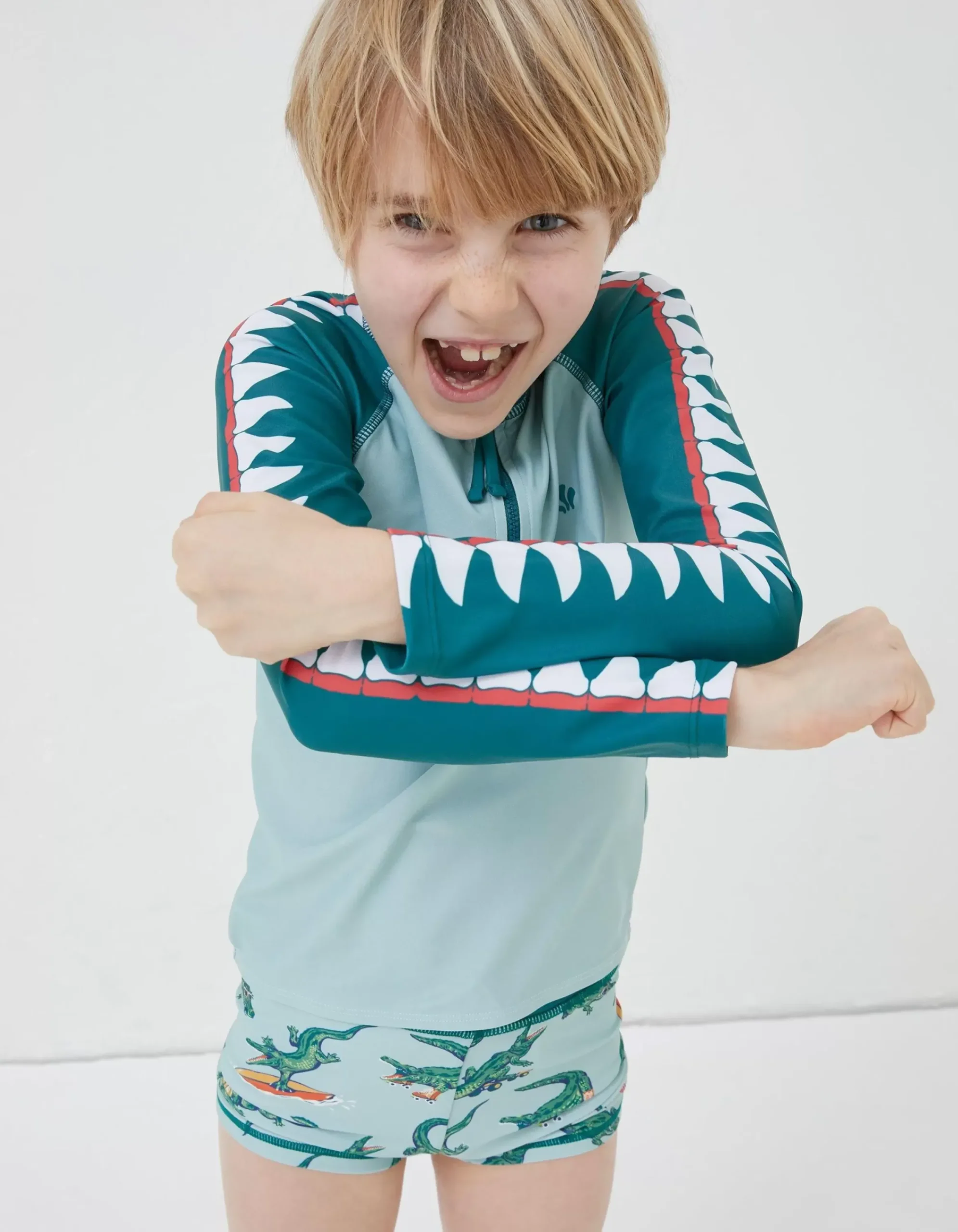 Boys FatFace View All|Carter Crocodile Rash Vest