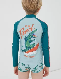 Boys FatFace View All|Carter Crocodile Rash Vest