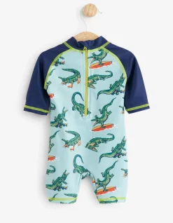 Baby FatFace View All|Carter Crocodile Surf Suit And Hat Set