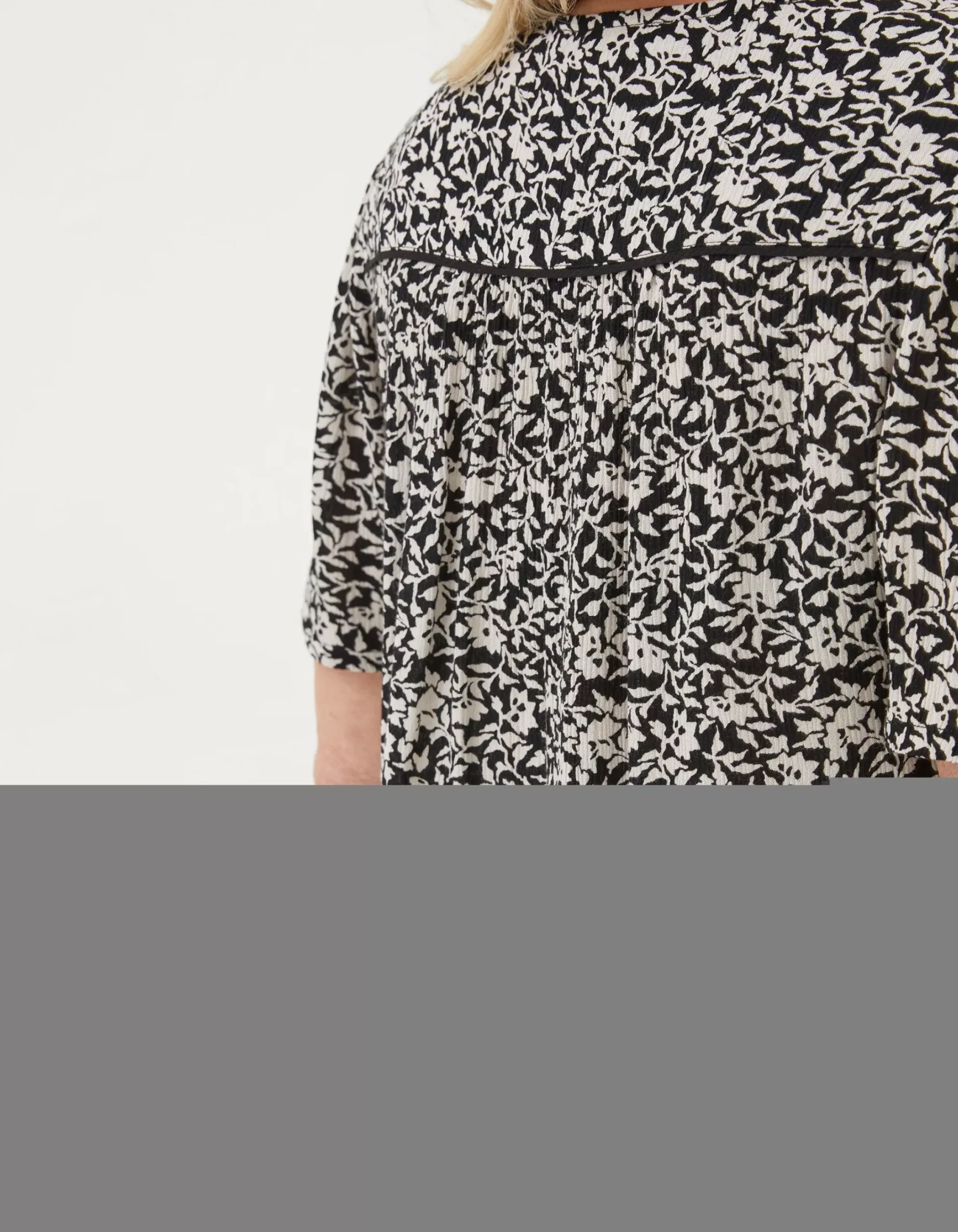 Women FatFace Shirts & Blouses|Cassidy Mono Vines Tunic