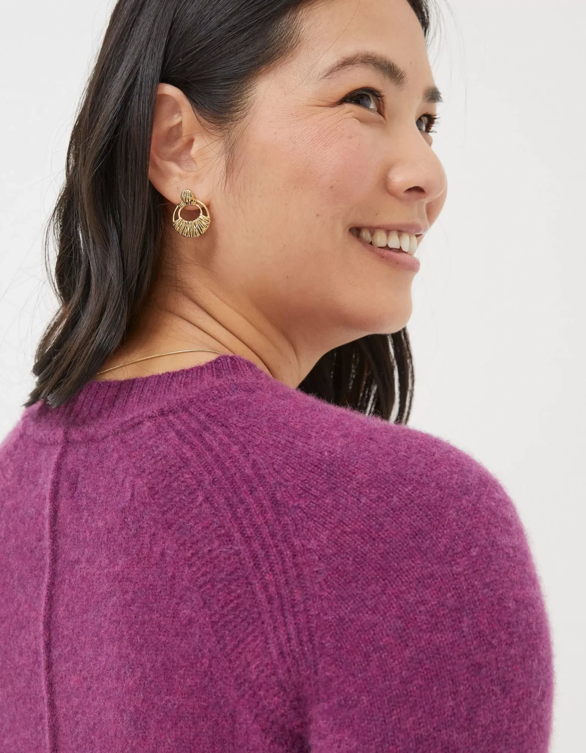 Women FatFace View All|Cassie Cashmere Crew Jumper