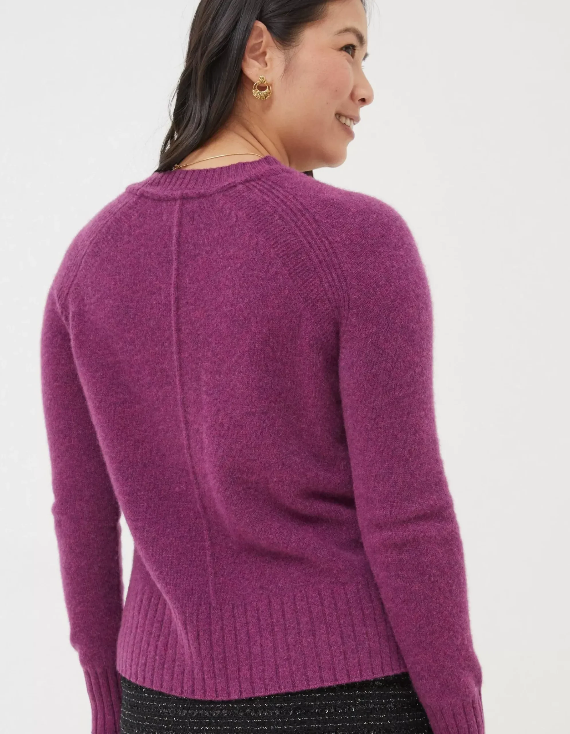 Women FatFace View All|Cassie Cashmere Crew Jumper