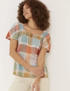 Women FatFace Tops & T-Shirts|Catherine Check Blouse
