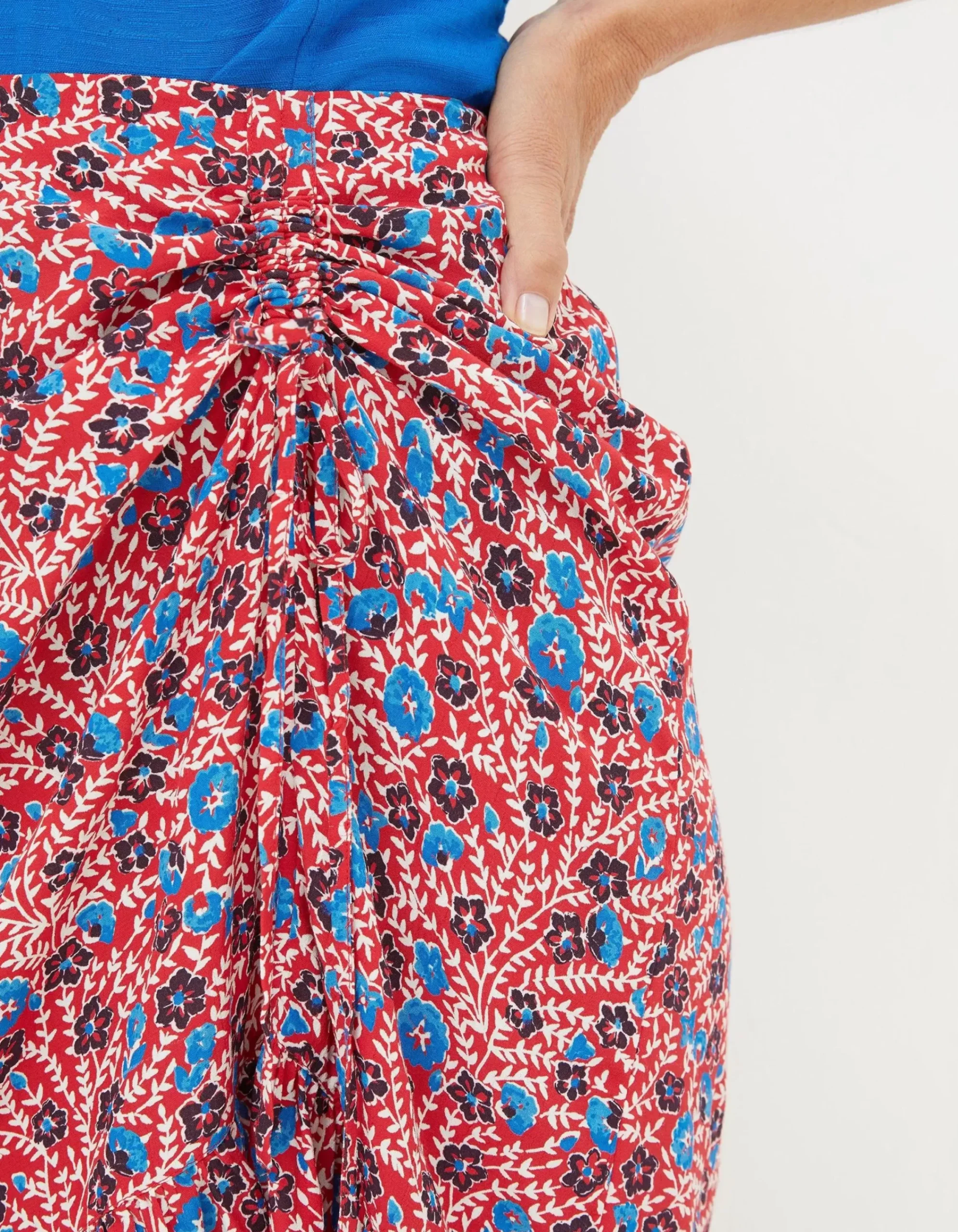 Women FatFace Skirts|Cece Woodblock Meadow Skirt