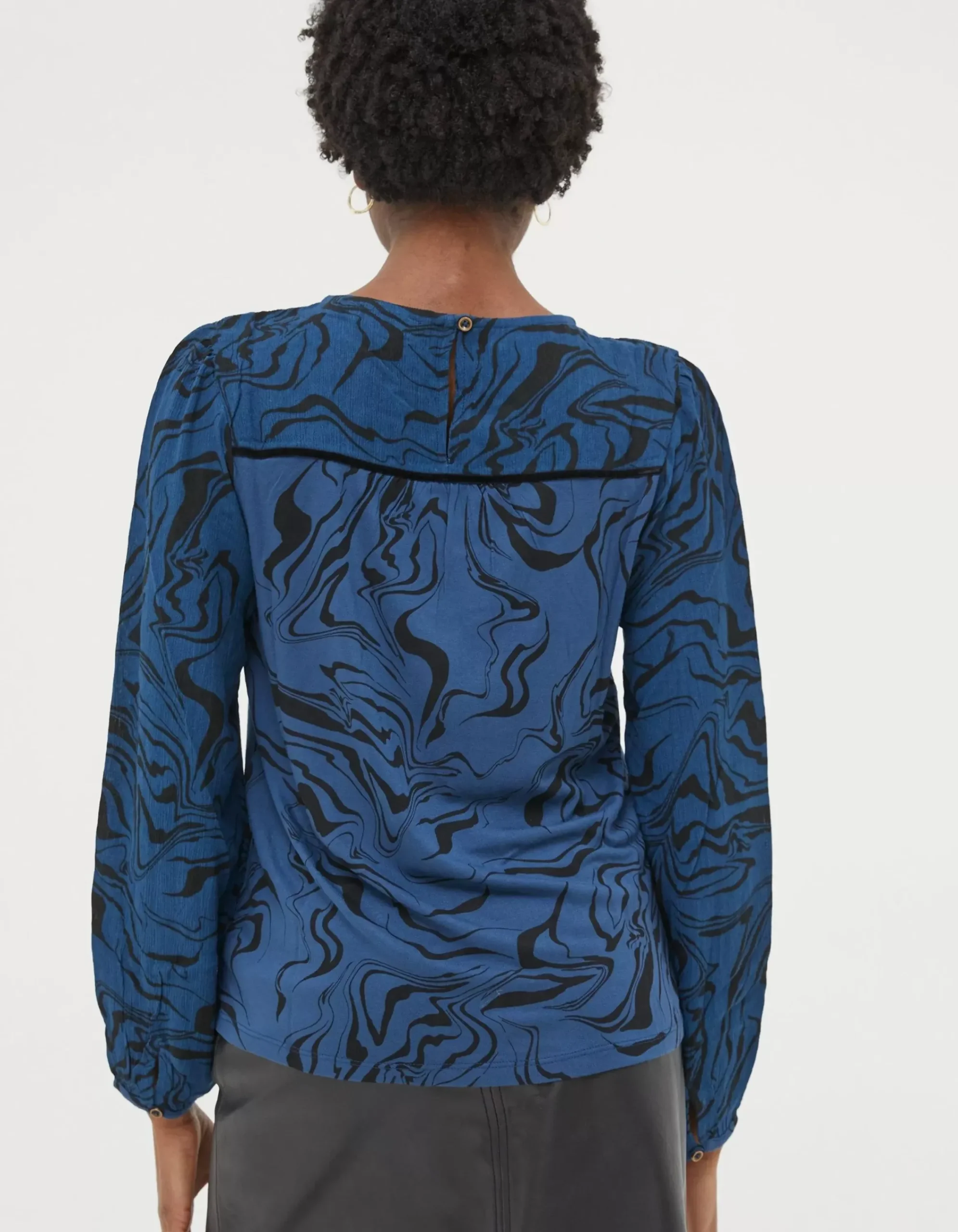 Women FatFace View All|Charlee Marble Print Top