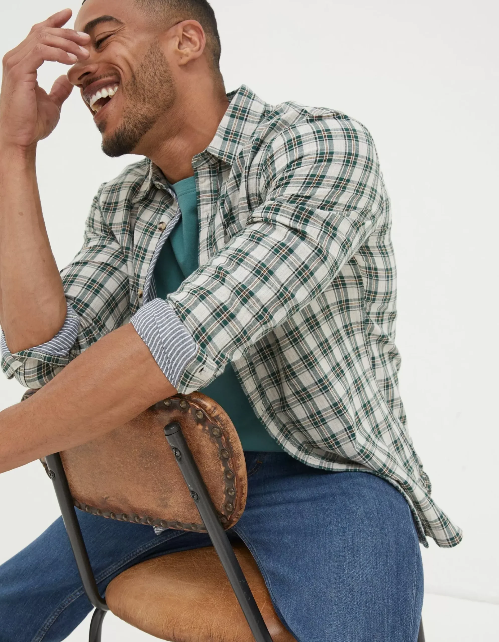 Men FatFace View All|Chesil Grid Check Shirt