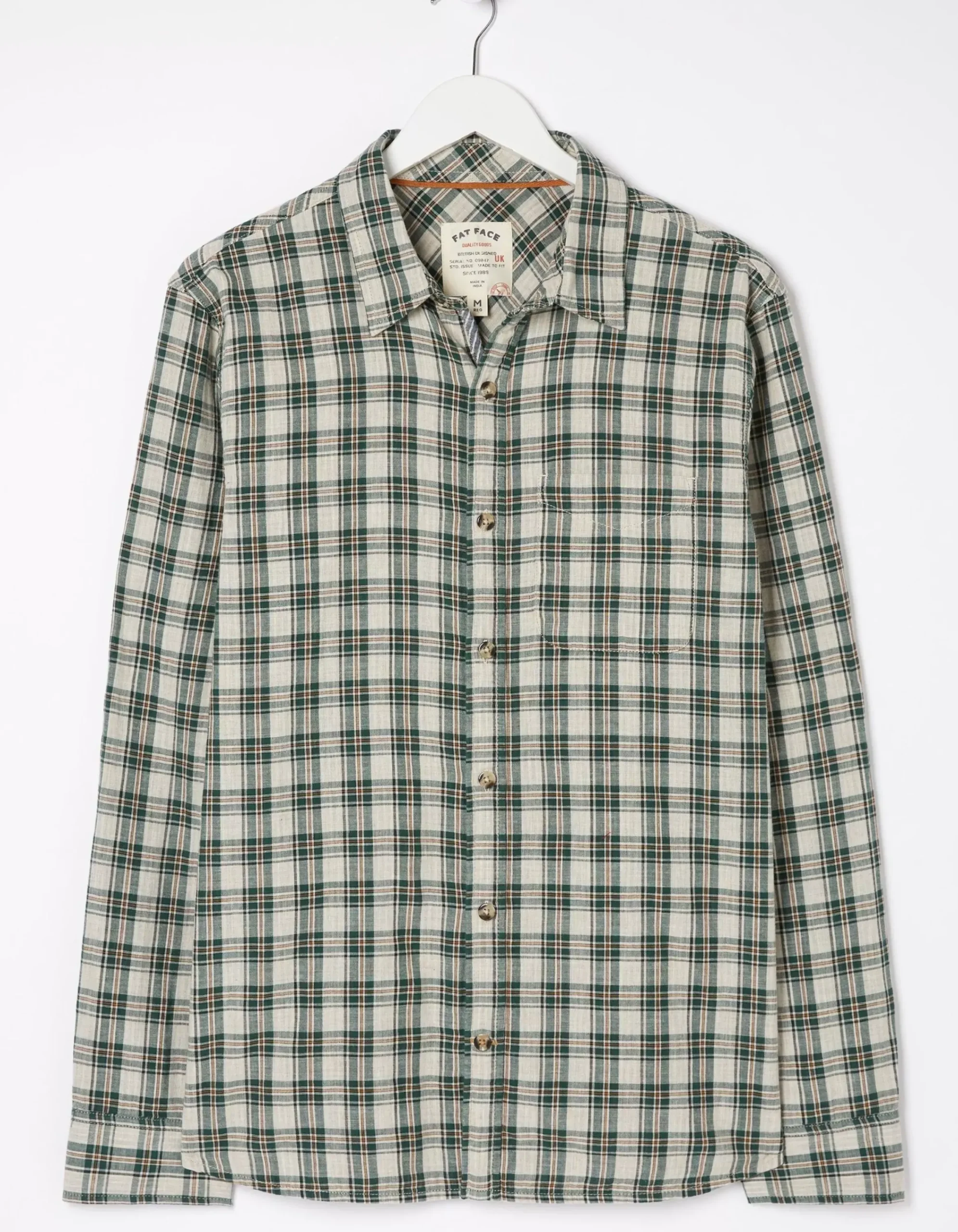 Men FatFace View All|Chesil Grid Check Shirt