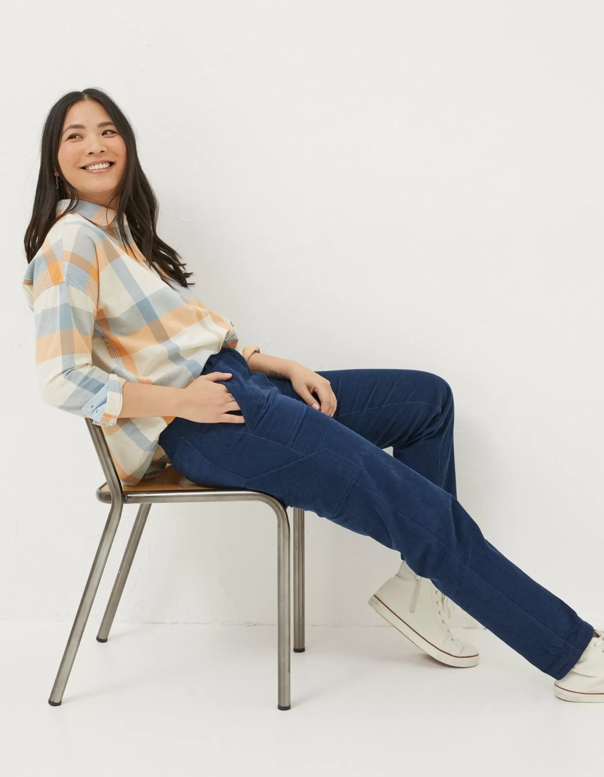 Women FatFace View All|Chesil Mixed Cord Trousers