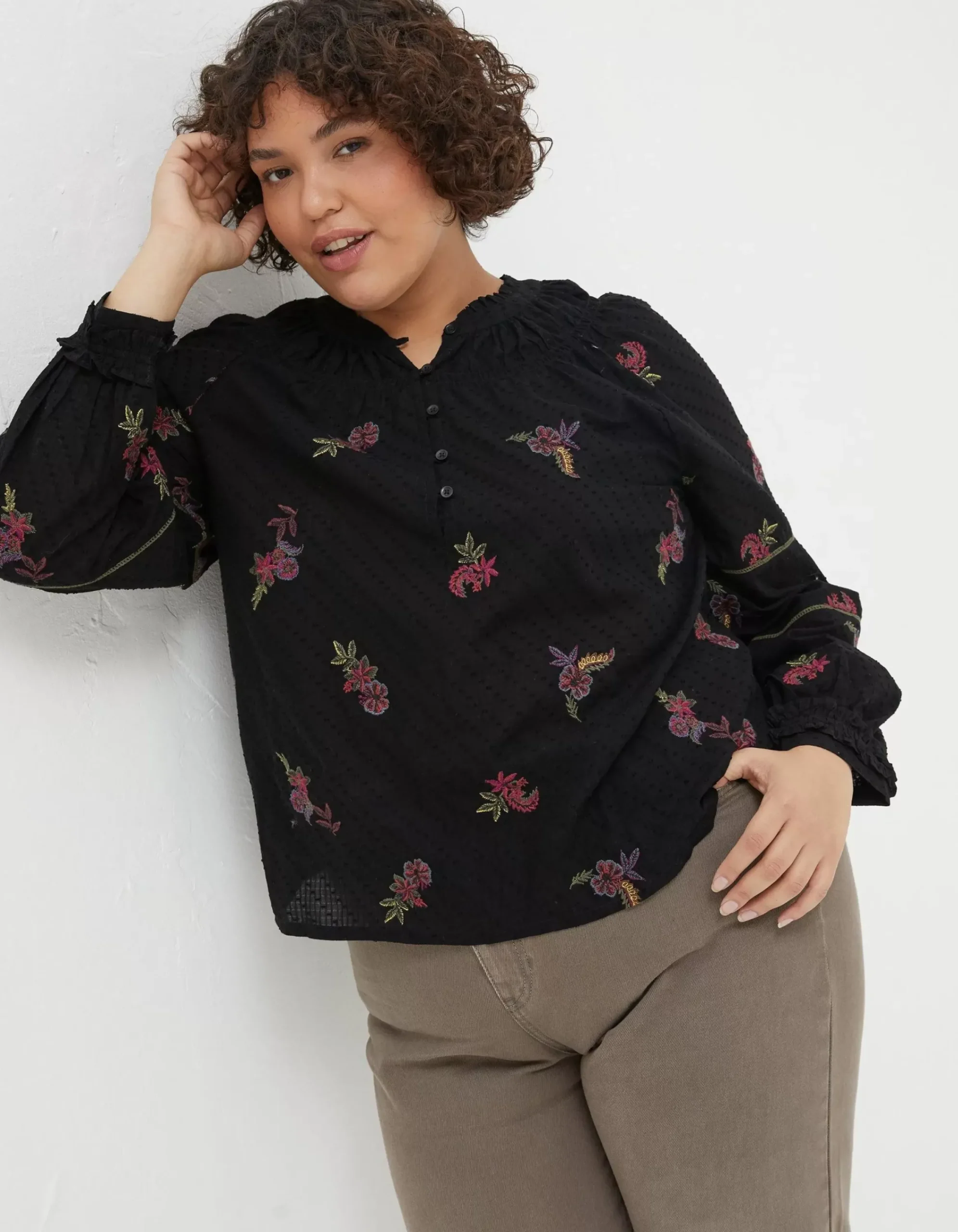 Women FatFace Shirts & Blouses|Chessie Embroidered Blouse