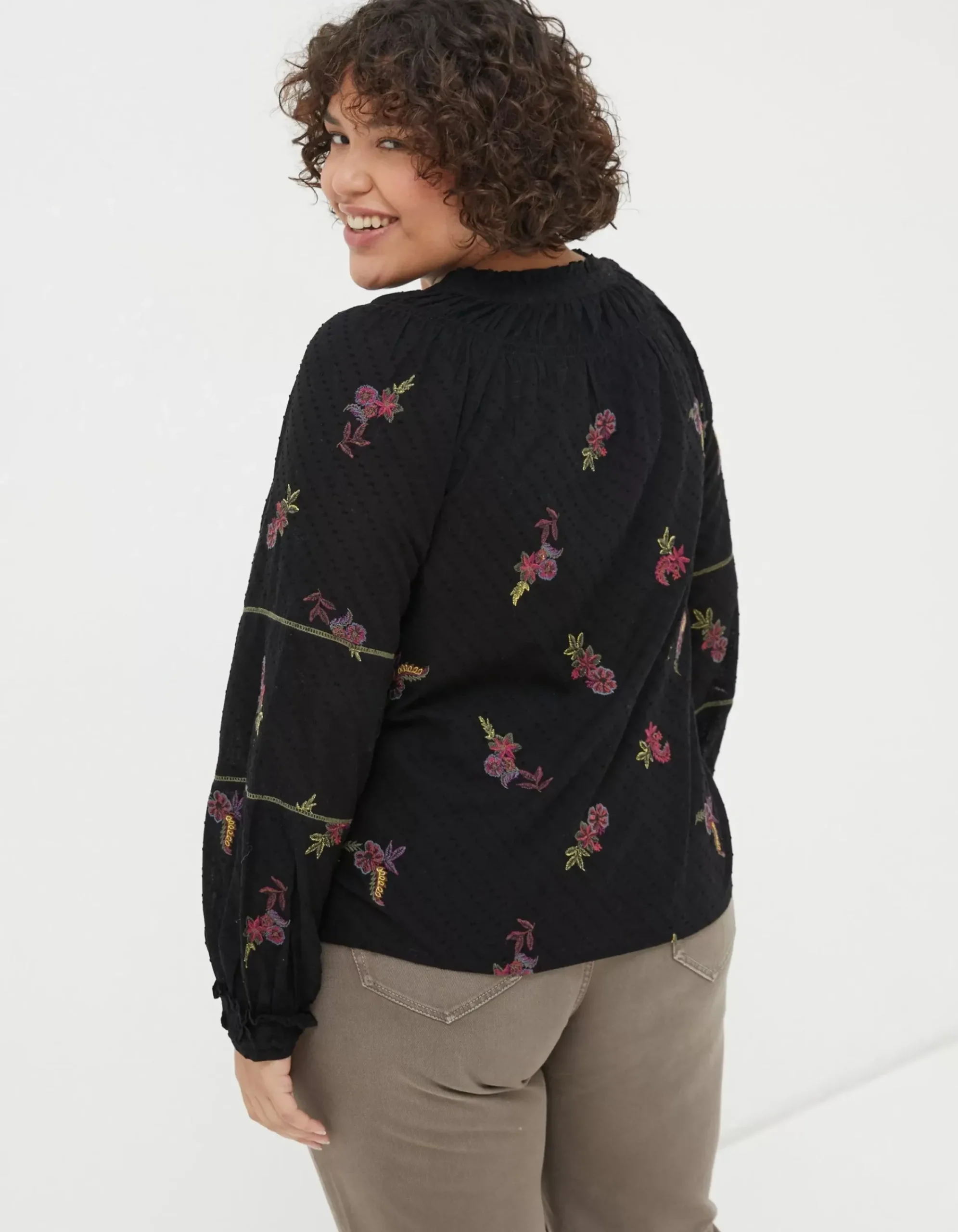 Women FatFace Shirts & Blouses|Chessie Embroidered Blouse