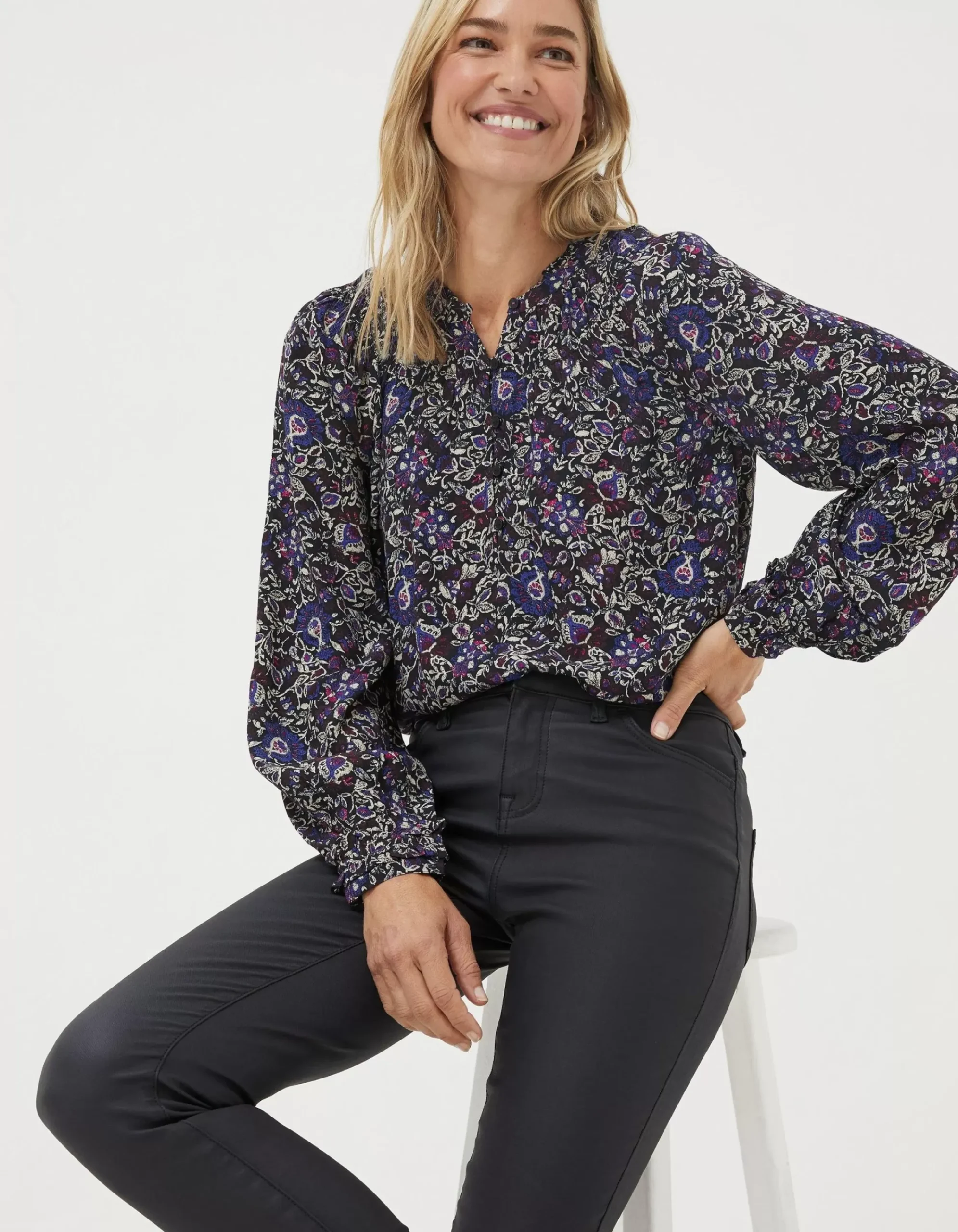 Women FatFace View All|Chessie Inspirit Floral Blouse