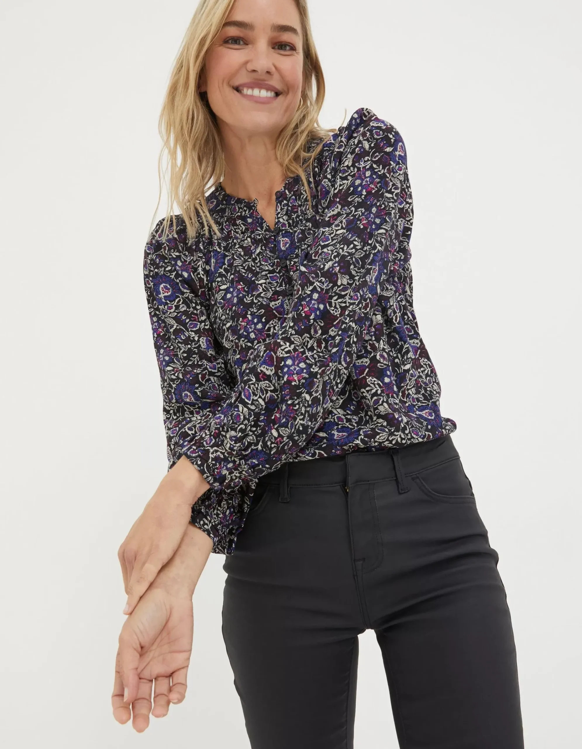 Women FatFace View All|Chessie Inspirit Floral Blouse