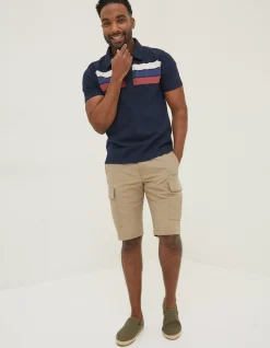 Men FatFace T-Shirts|Chest Stripe Rugby