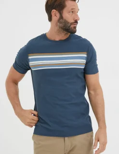 Men FatFace View All|Chest Stripe T-Shirt