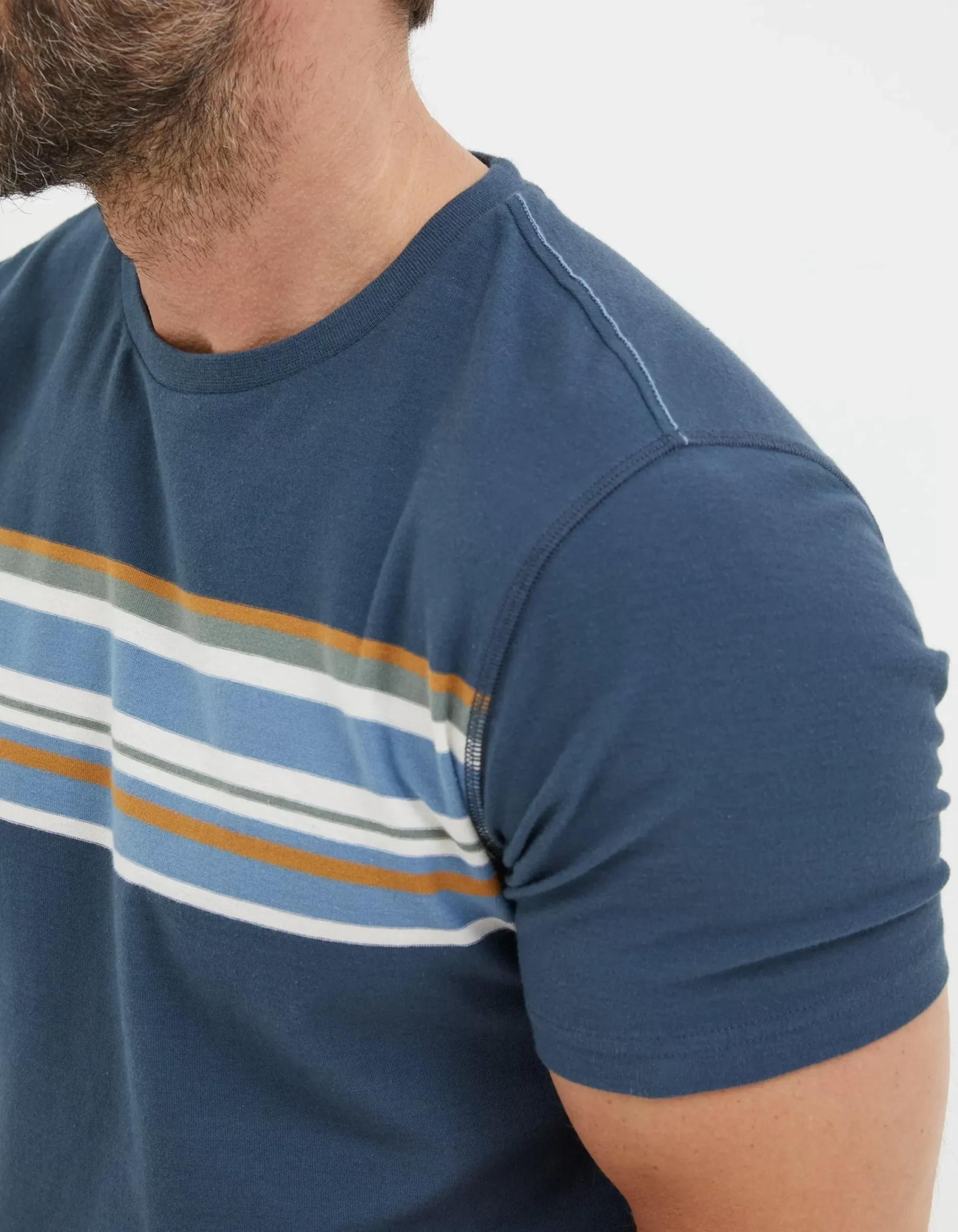Men FatFace View All|Chest Stripe T-Shirt