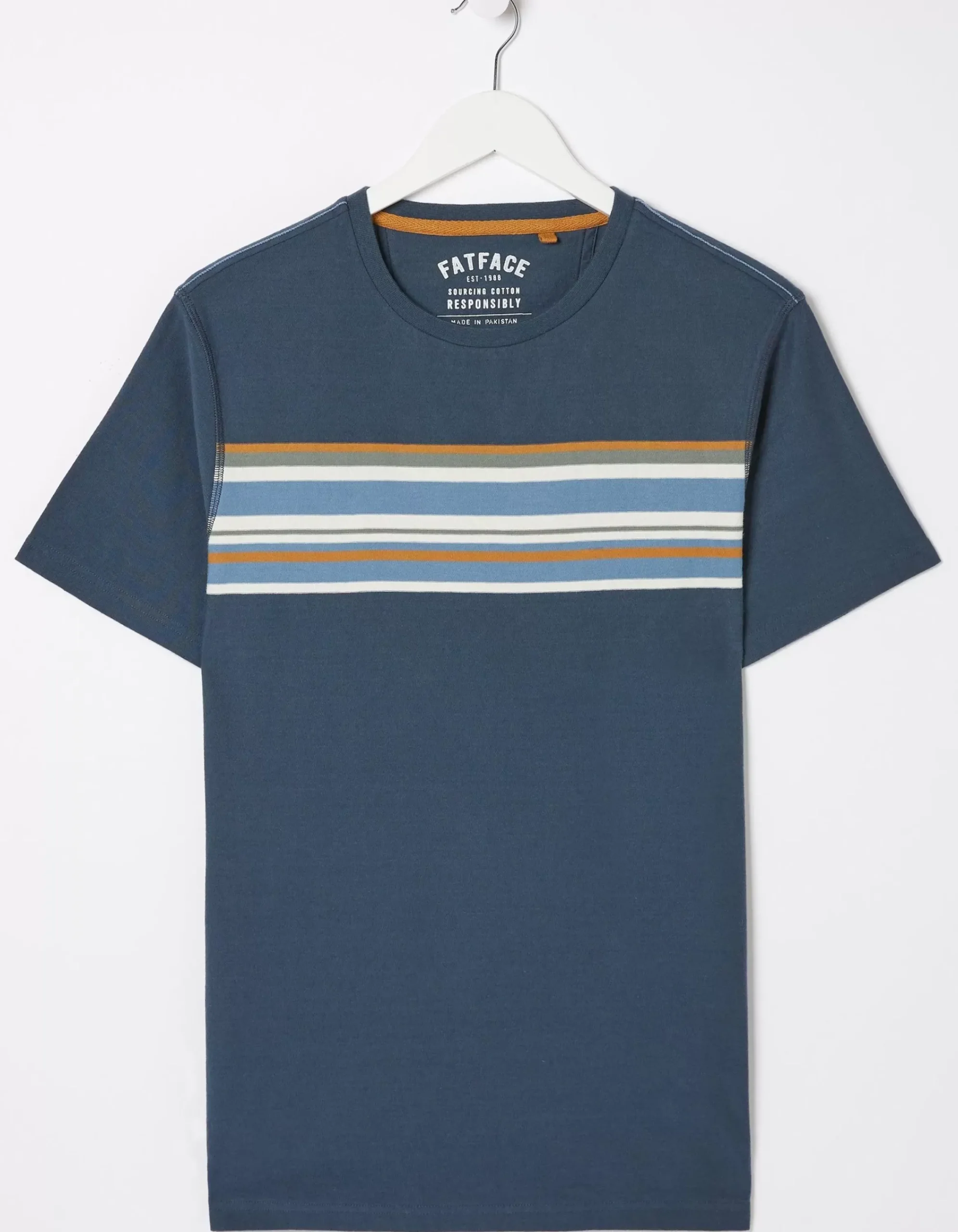 Men FatFace View All|Chest Stripe T-Shirt