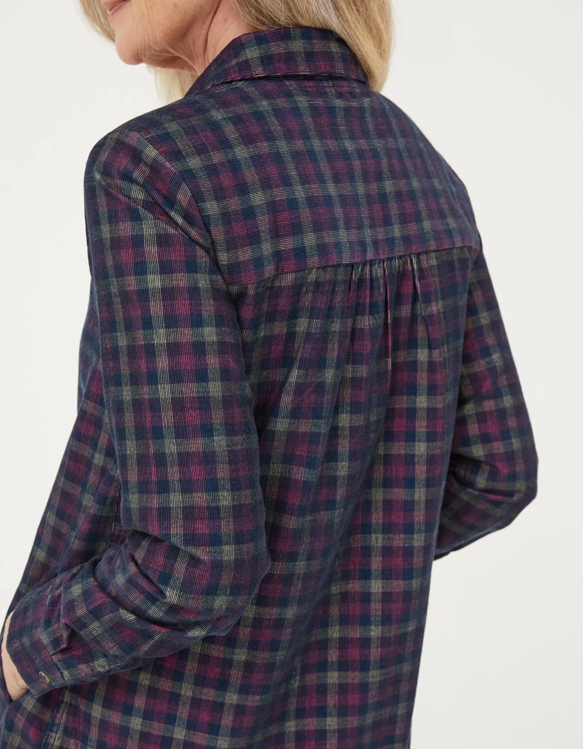 Women FatFace Dresses|Chester Cord Check Dress