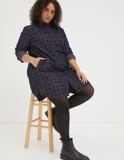 Women FatFace Dresses|Chester Cord Check Dress