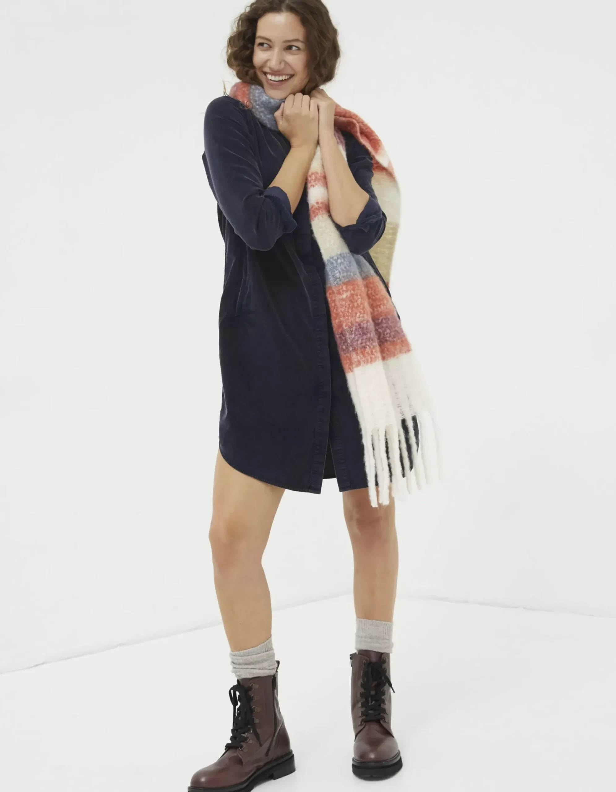 Women FatFace View All|Chester Cord Shirt Dress