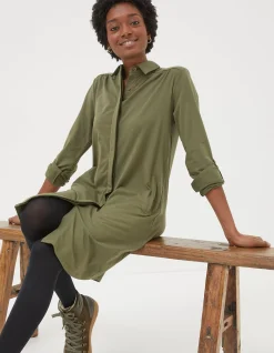 Women FatFace View All|Chester Jersey Shirt Dress