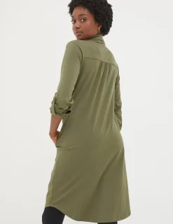 Women FatFace View All|Chester Jersey Shirt Dress