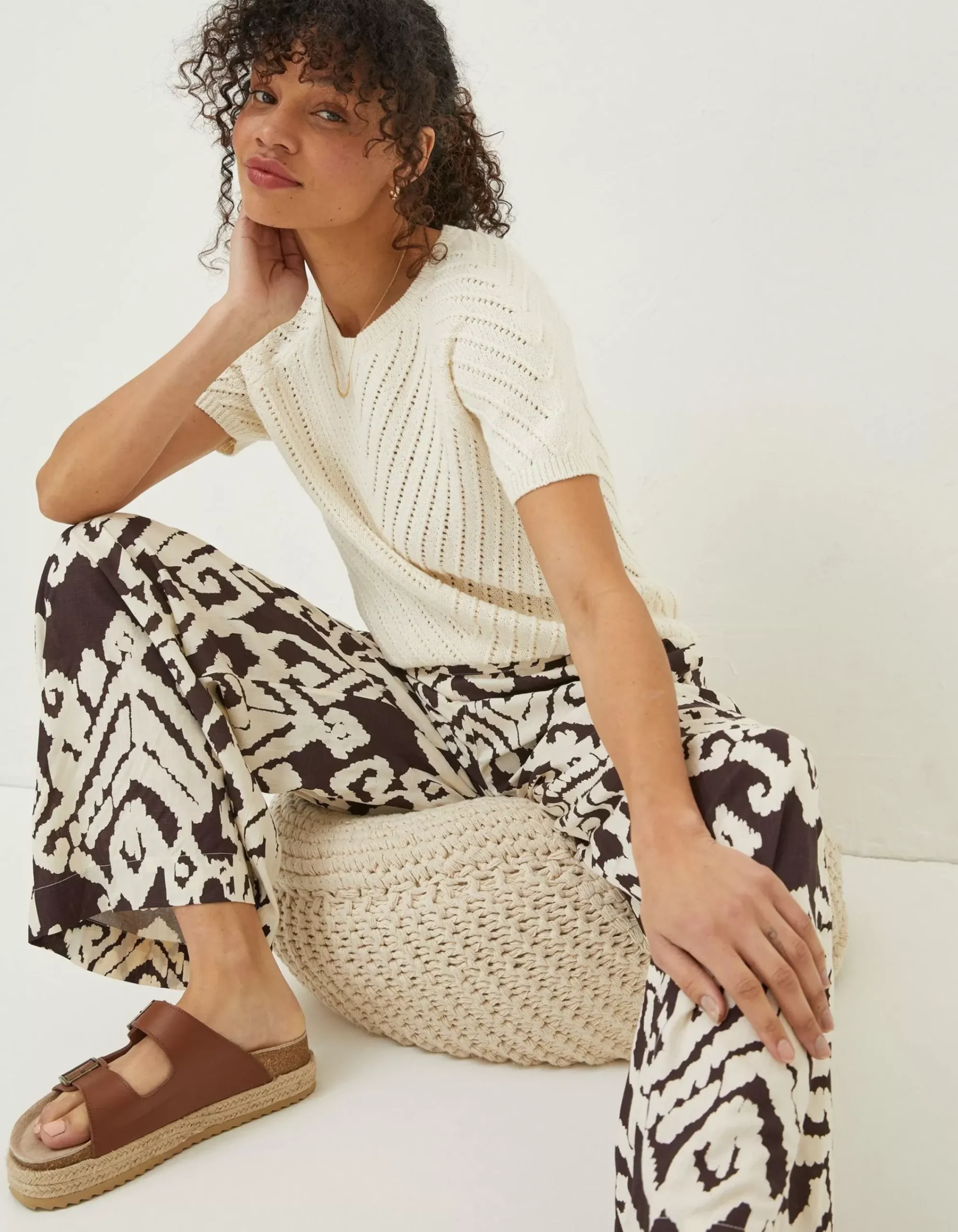 Women FatFace Knitwear|Chevron T-Shirt