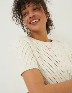 Women FatFace Knitwear|Chevron T-Shirt
