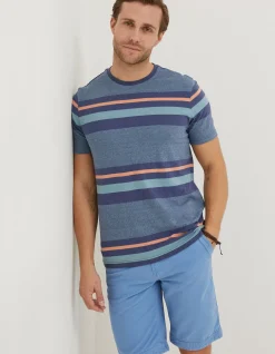 Men FatFace T-Shirts|Chilgrove Stripe T-Shirt