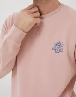 Men FatFace Sweatshirts & Hoodies|Circle Print Crew Sweatshirt