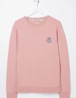 Men FatFace Sweatshirts & Hoodies|Circle Print Crew Sweatshirt