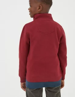 Boys FatFace View All|Colourblock Half Neck Sweat