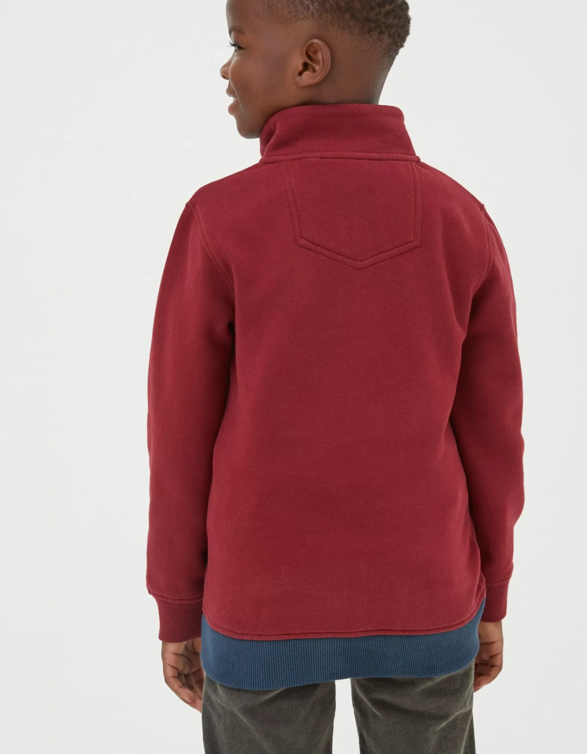 Boys FatFace View All|Colourblock Half Neck Sweat