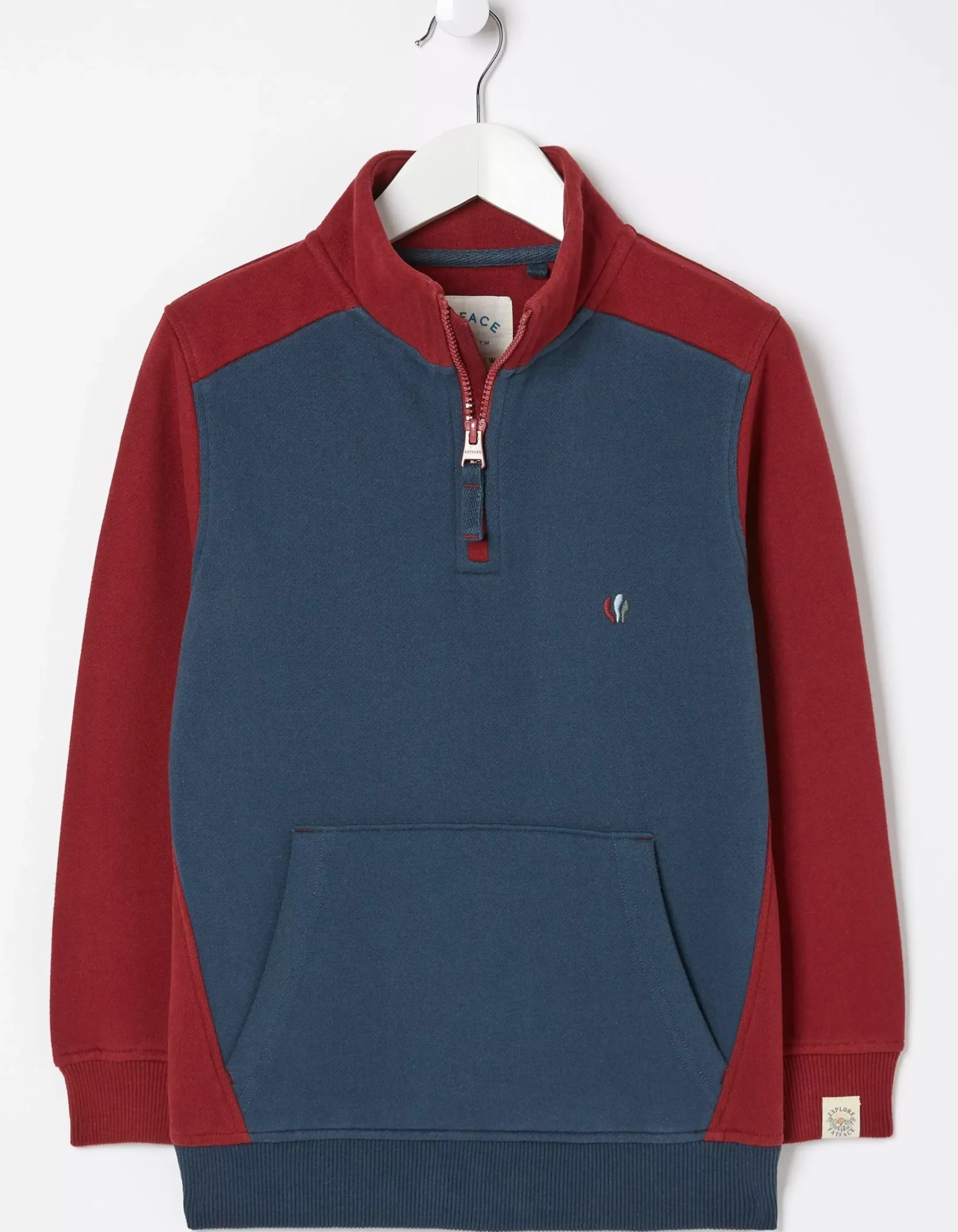 Boys FatFace View All|Colourblock Half Neck Sweat