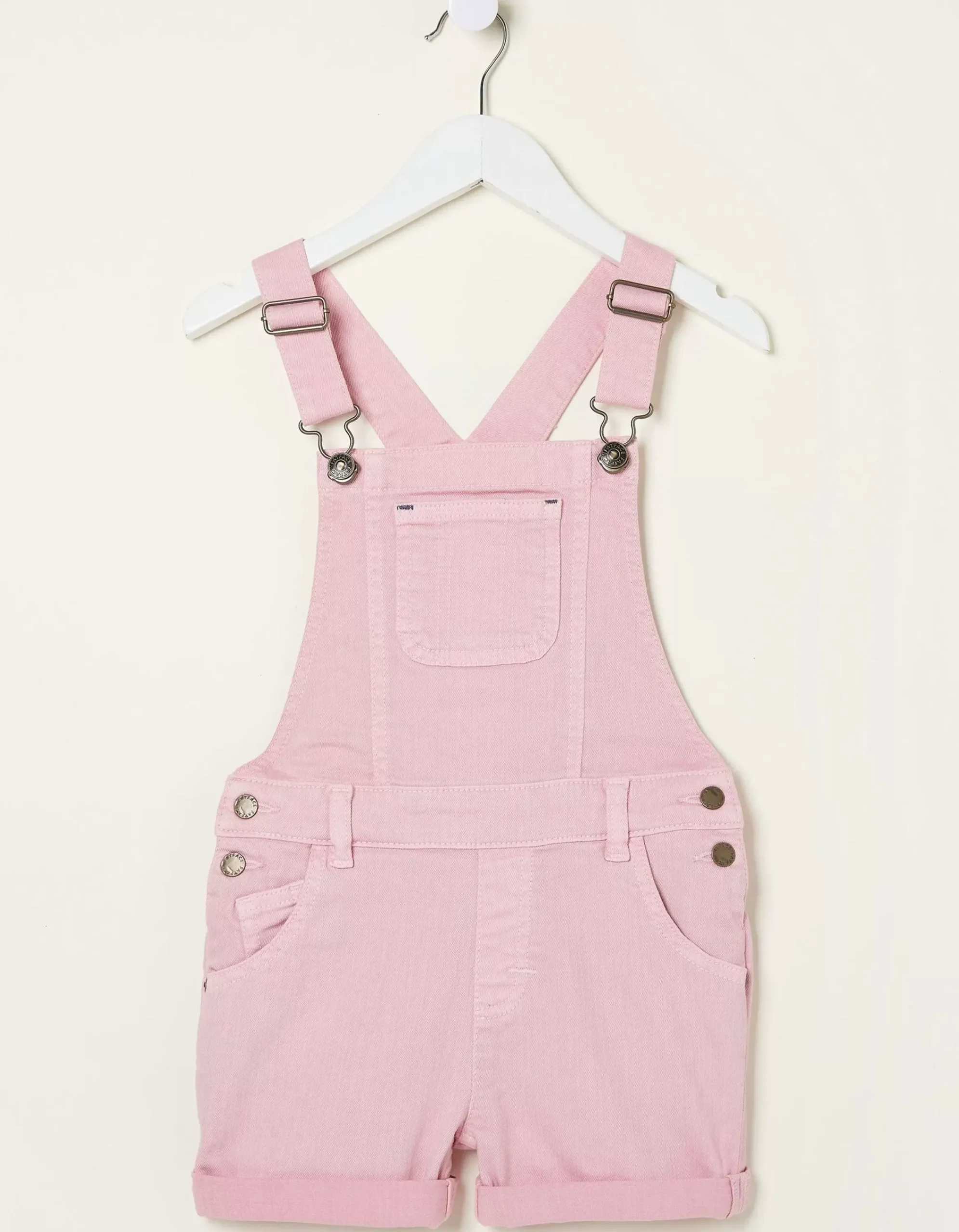 Girls FatFace View All|Coloured Shortie Dungarees