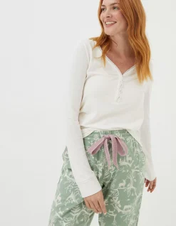 Women FatFace Nightwear & Loungewear|Cora Forest Scapes Pyjama Bottoms
