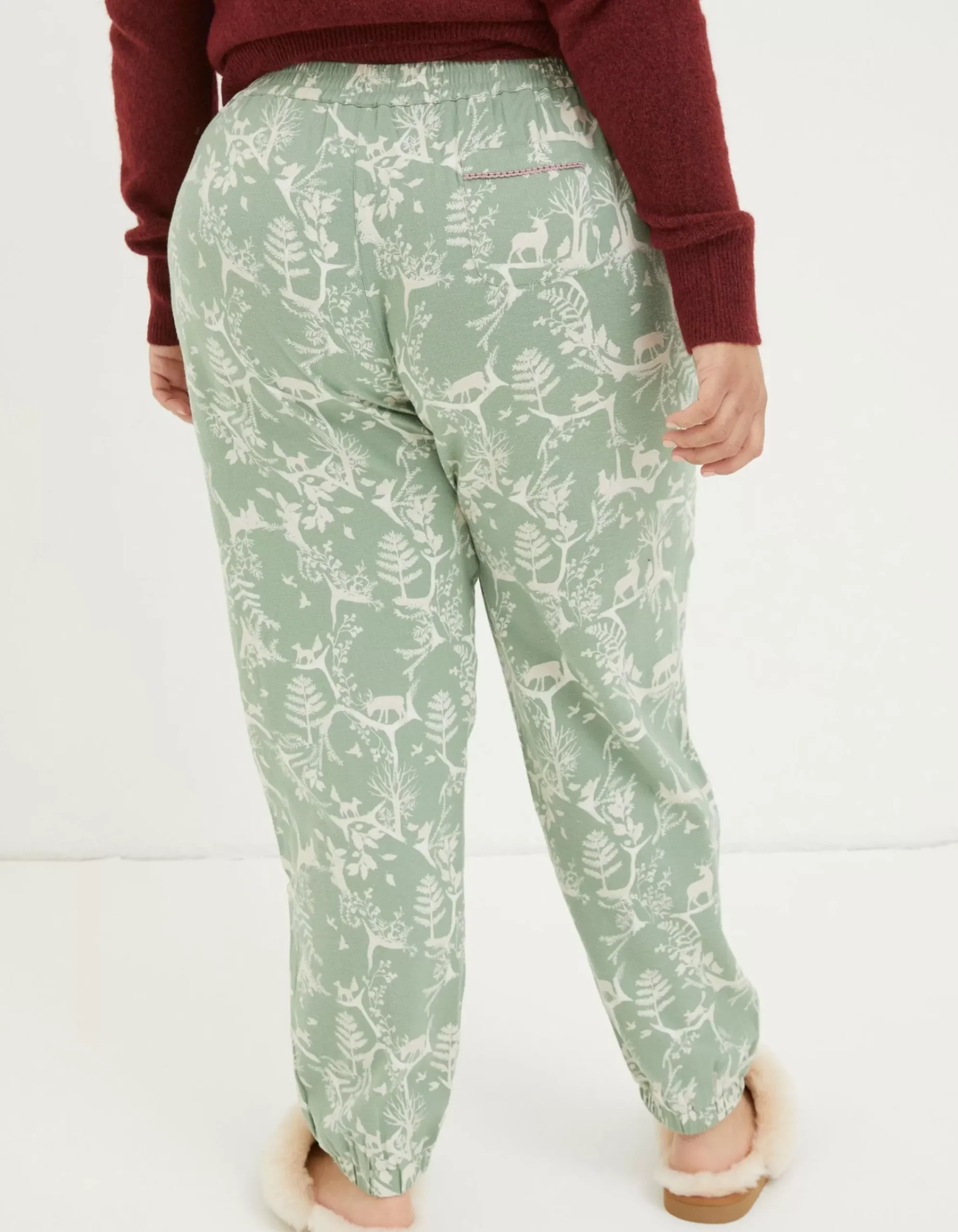 Women FatFace Nightwear & Loungewear|Cora Forest Scapes Pyjama Bottoms