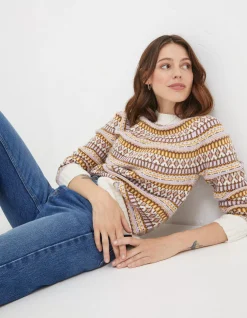 Women FatFace Knitwear|Coraline Fairisle Jumper