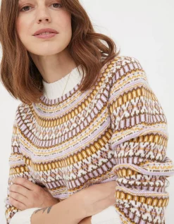 Women FatFace Knitwear|Coraline Fairisle Jumper