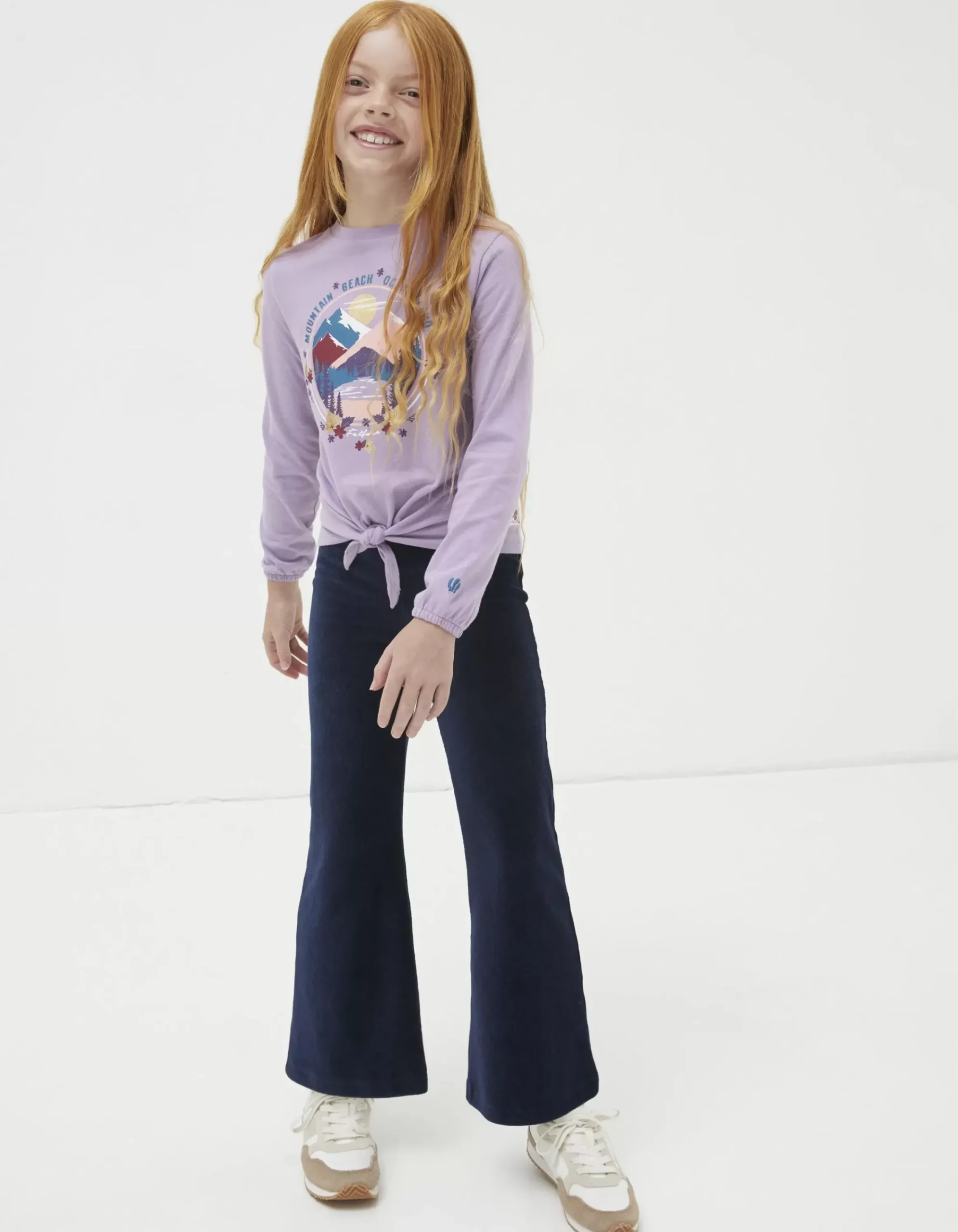 Girls FatFace View All|Cord Flared Legging