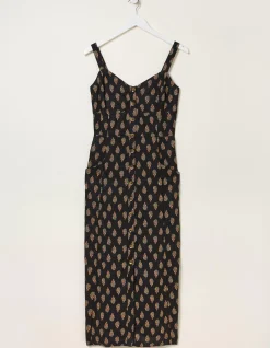 Women FatFace Dresses|Corey Woodblock Linen Dress