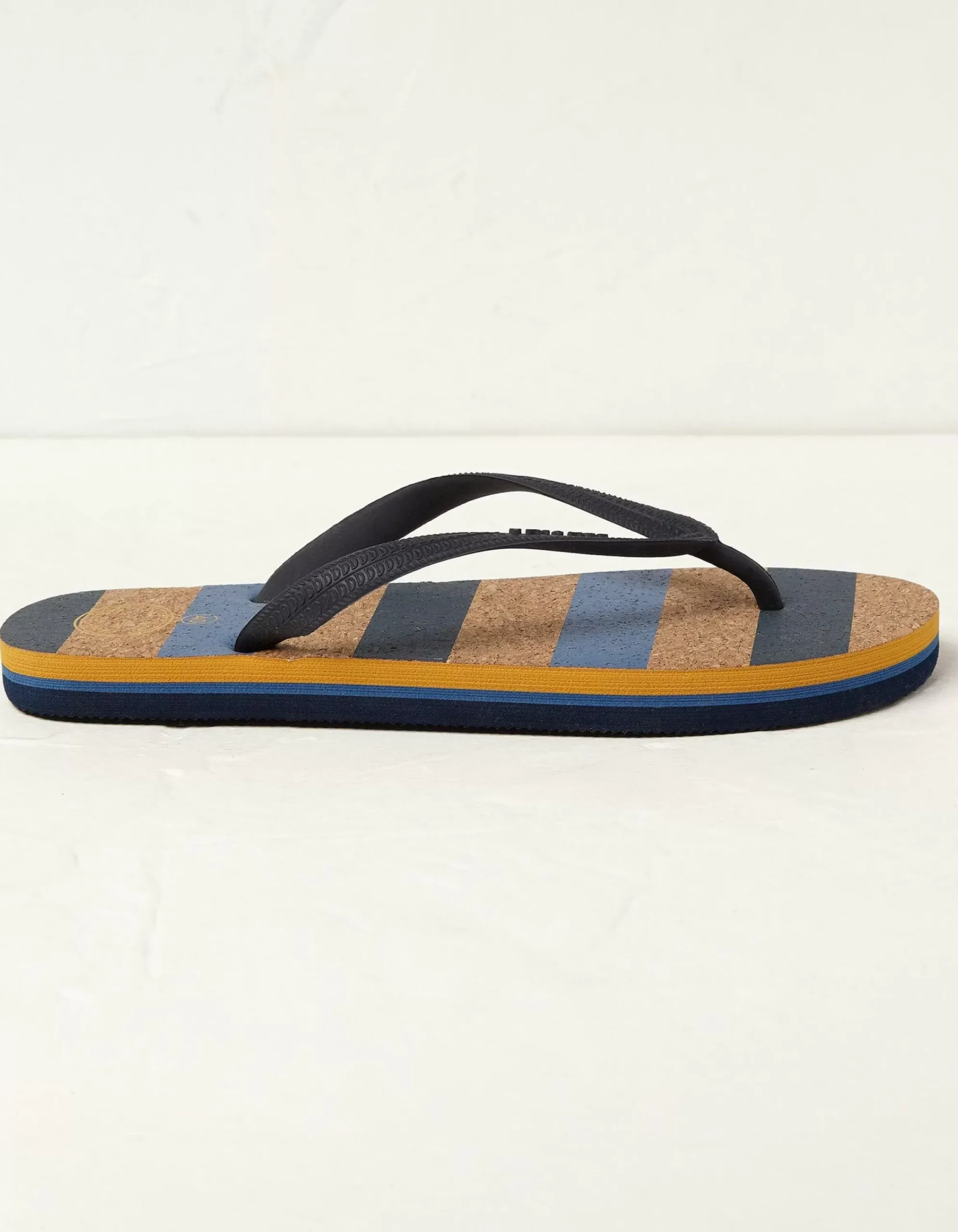 Men FatFace View All|Cork Stripe Flip Flops