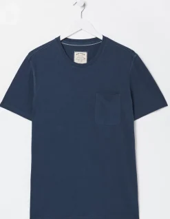 Men FatFace T-Shirts|Cotton Linen Pocket T-Shirt