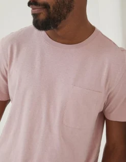 Men FatFace T-Shirts|Cotton Linen Pocket T-Shirt