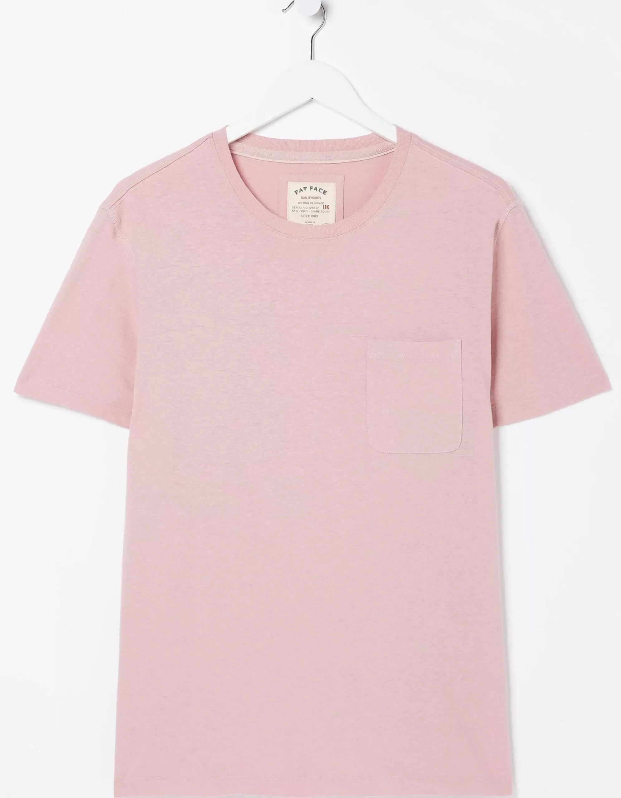 Men FatFace T-Shirts|Cotton Linen Pocket T-Shirt